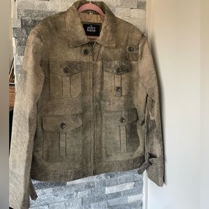 Women’s THE JACKET MAKER Distressed Full Zip Jacket-Size 44-XL, 1X